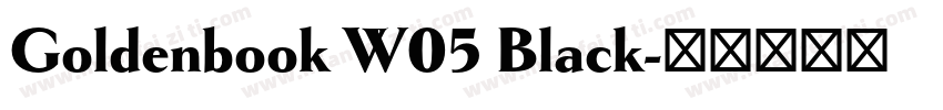 Goldenbook W05 Black字体转换